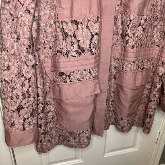 LANE BRYANT Womens Pink Pocketed Button Up Cardigan Plus 18/20.  #120 - Picture 5 of 13